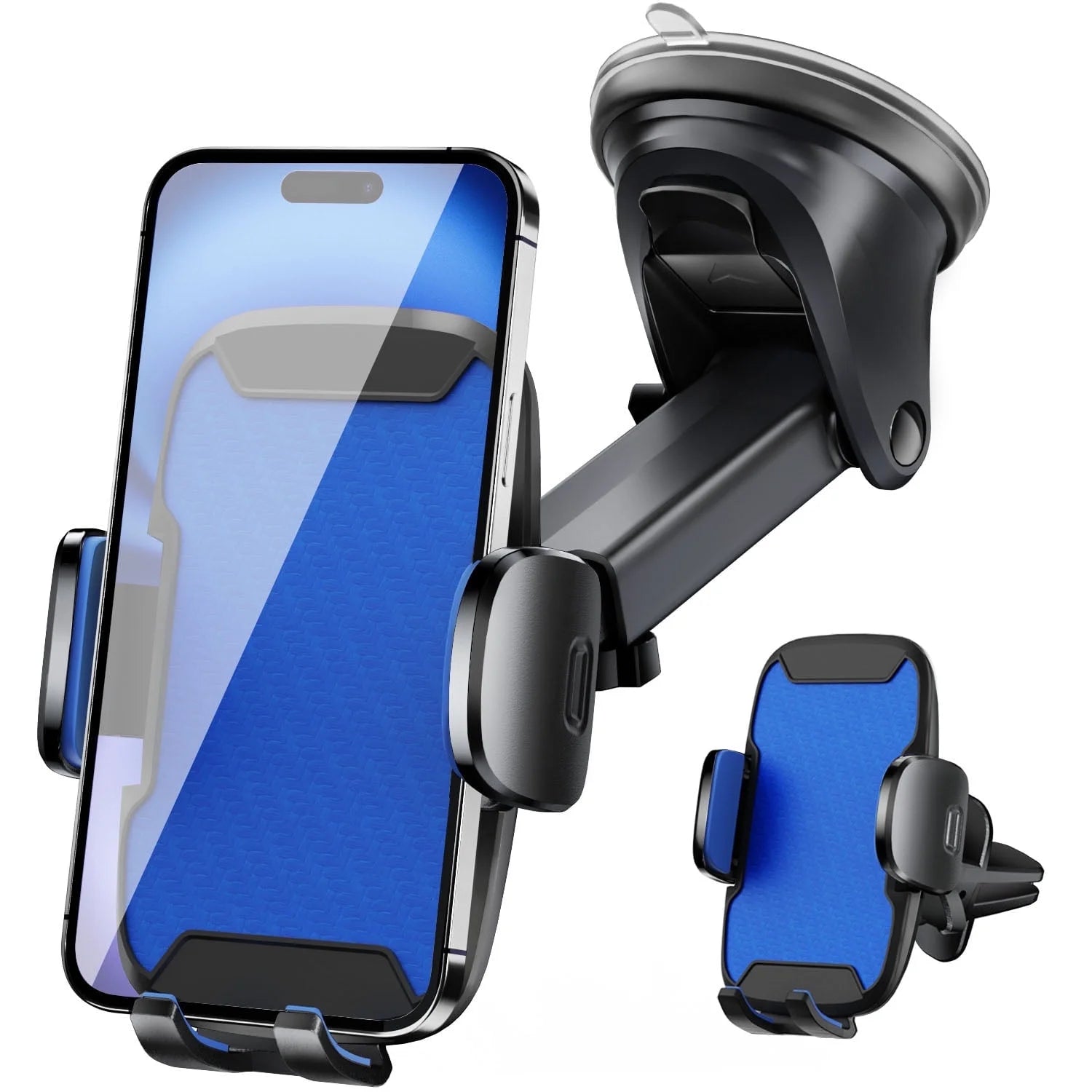 Universal Car Phone Holder Upgraded 360° Rotatable for Dashboard, Windshield & Air Vent Mount for 4.0"-7.0" Phones (Iphone, Google Pixel, Samsung Galaxy, Motorola,Etc)